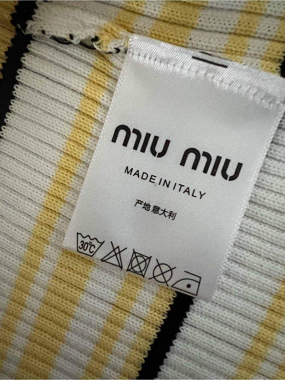 NWT — Yellow & White Striped Ribbed Mini Dress - Picture 13 of 13